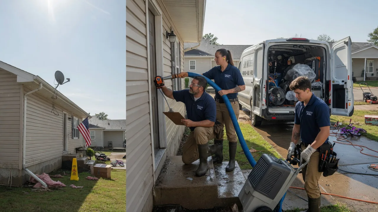 Ceiling Water Damage Restoration in Mclean, NE near me